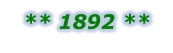 ** 1892 **