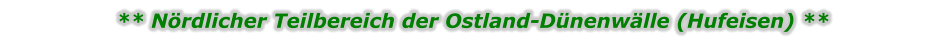 ** Nördlicher Teilbereich der Ostland-Dünenwälle (Hufeisen) **